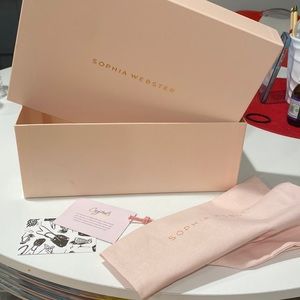 Sophia Webster Packaging (dust bag empty box) 12”x8”x4.5”